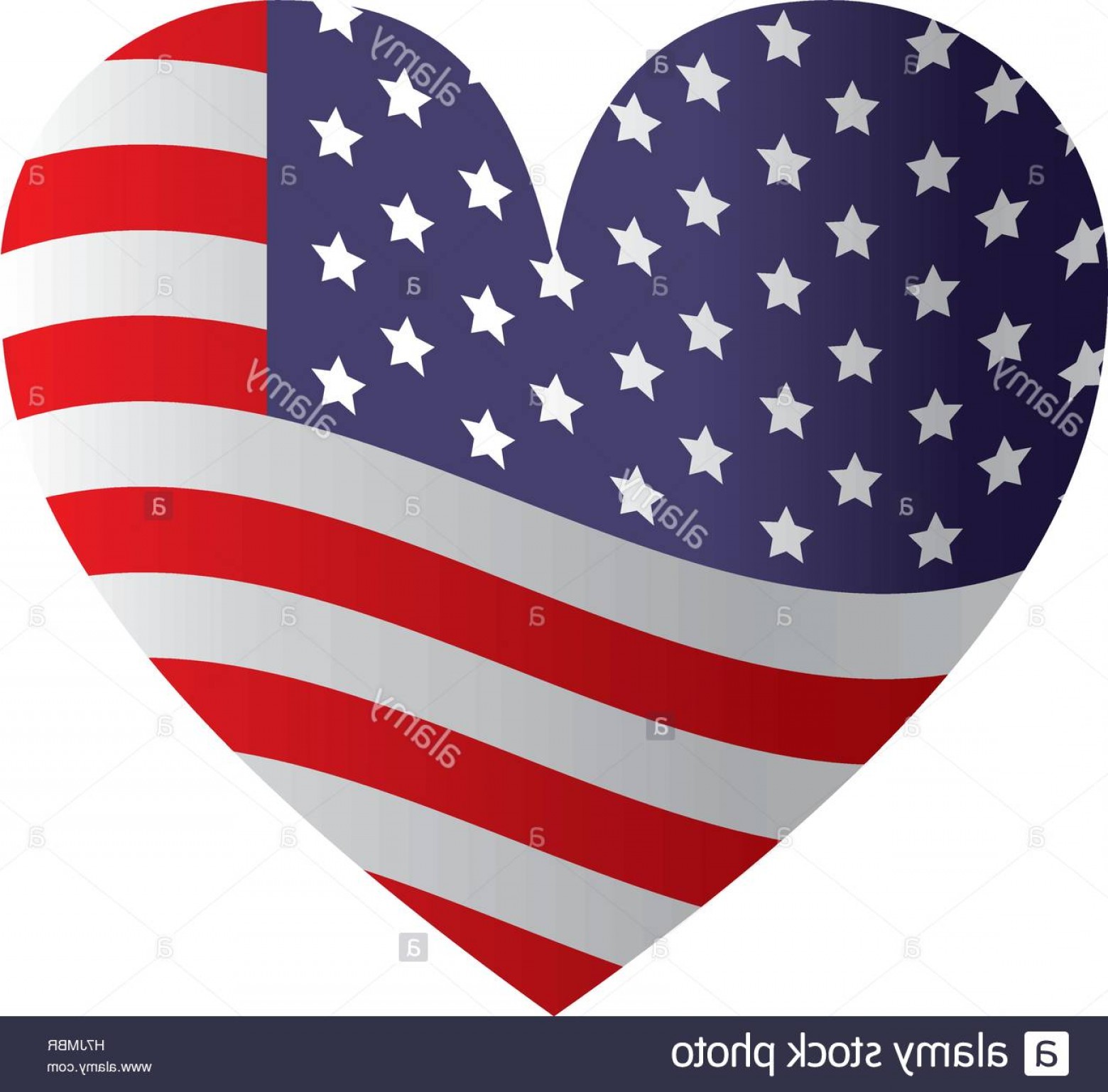 1560x1538 Stock Photo Usa Flag In Heart Shape Icon Over White Background