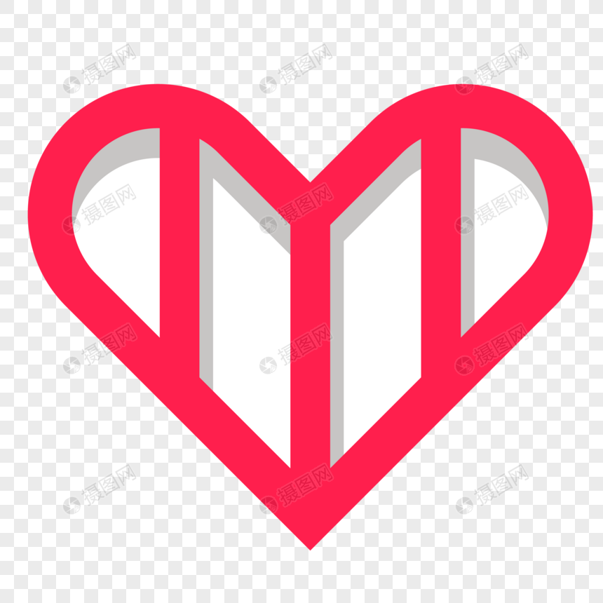 860x860 Creative Red Heart Shape Icon Png Image Picture Free Download