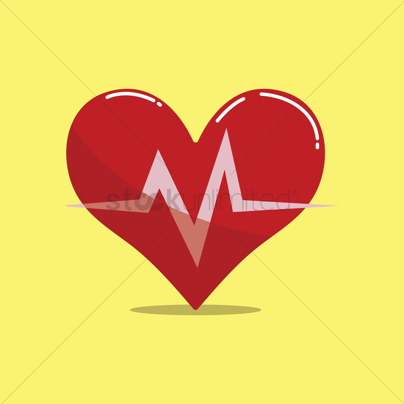 1300x1300 Heartbeat Icon Vector Image
