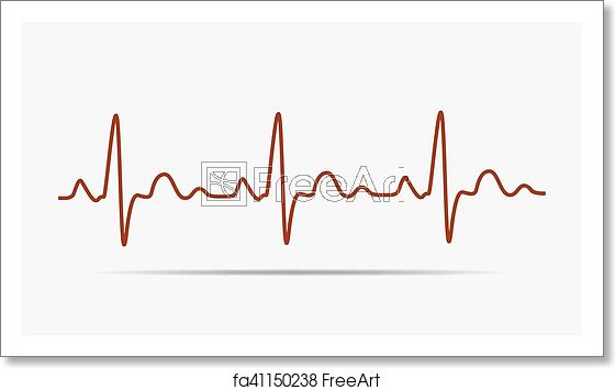 560x355 Free Art Print Of Heartbeat Icon