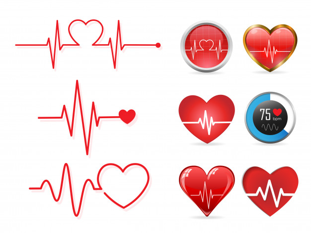 626x469 Heartbeat Icon Set Vector Premium Download