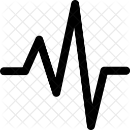 256x256 Heartbeat Icon Of Glyph Style