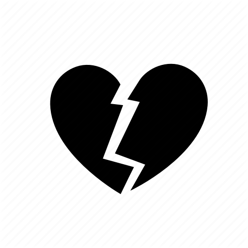512x512 Broken, Divorce, Heart, Heartbreak, Love, Romantic, Valentine Day Icon