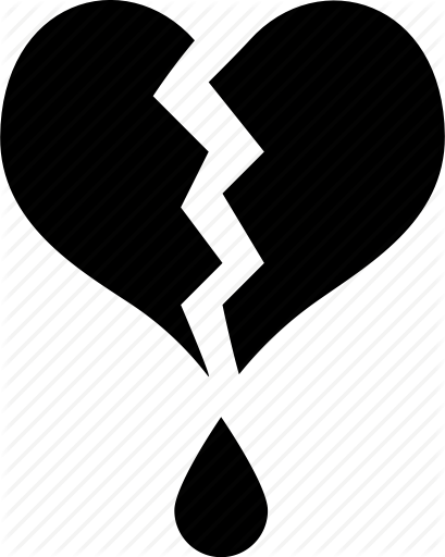 409x512 Broken Heart, Drop, Heart, Heartbreak, Love, Tear Icon