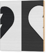 163x186 Heartbreak Icon On Black And White Vector Backgrounds Metal Print