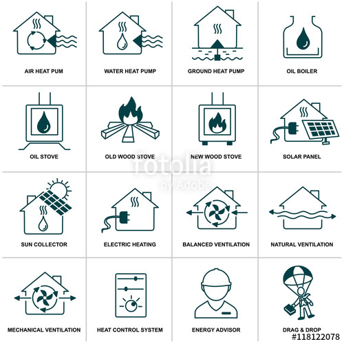 500x500 Water Heat Pump Icon Stock Image And Royalty Free Vector