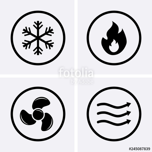 heating cooling icon