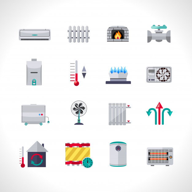 Heating And Cooling Icon at Vectorified.com | Collection of Heating And