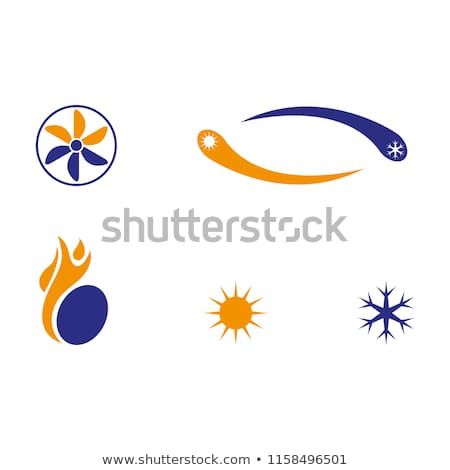 450x470 A Set Of Heating And Cooling Icons Stock Images