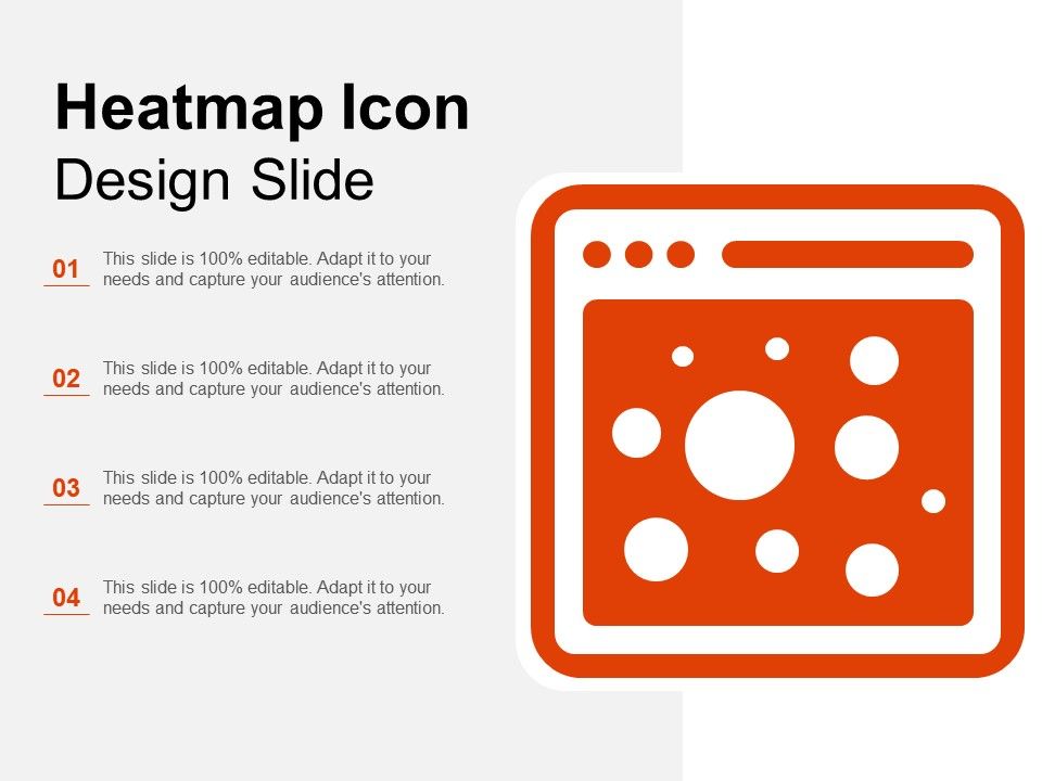 960x720 Heatmap Icon Design Slide Powerpoint Presentation Pictures Ppt
