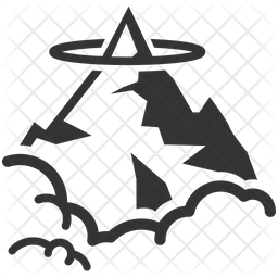 256x256 Heaven Icon Of Glyph Style