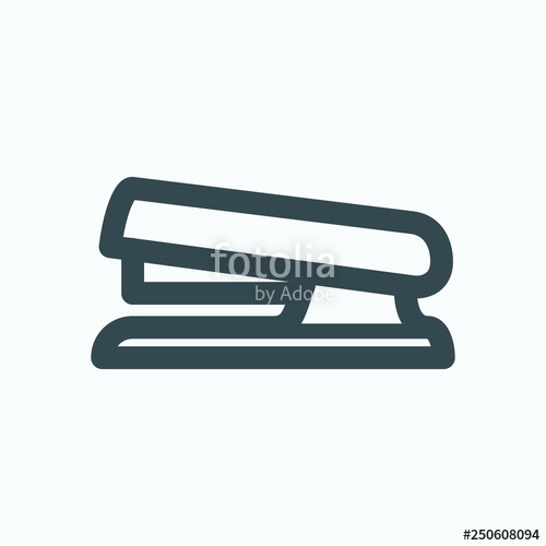 500x500 Stapler Linear Icon, Heavy Duty Stapler Vector Icon Stock Image