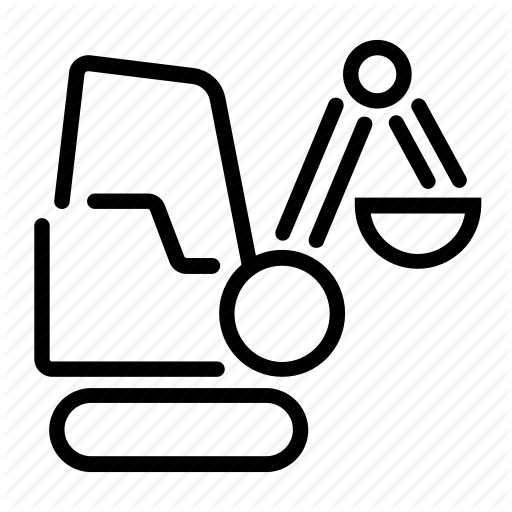 512x512 Construction, Digger, Duty, Excavator, Heavy, Machine Icon