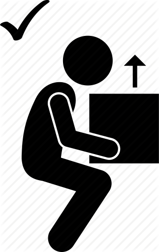 323x512 Body, Box, Carrying, Correct, Heavy, Lifting, Postures Icon