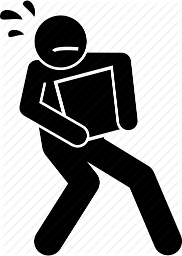 363x512 Box, Carry, Heavy, Lifting, Person Icon