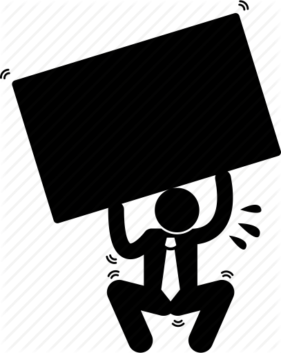 407x512 Burden, Business, Businessman, Carrying, Financial, Heavy, Load Icon