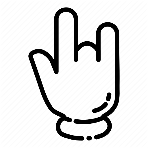 512x512 Gesture, Hand, Heavy, Metal, Music, Rock, That Rocks Icon