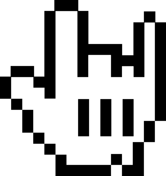 563x600 Heavy Metal Icon Or Cursor