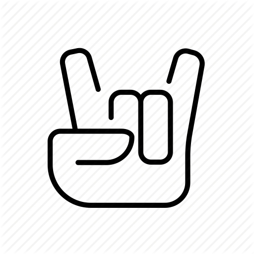 512x512 Concert, Gesture, Gestures, Hand, Heavy, Metal, Rock Icon