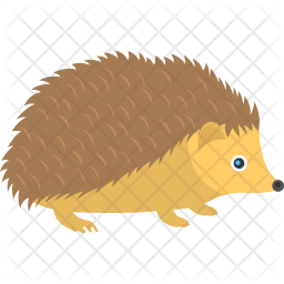 256x256 Hedgehog Icon Of Flat Style
