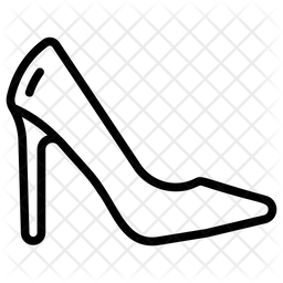256x256 Ladies High Heels Icon Of Line Style