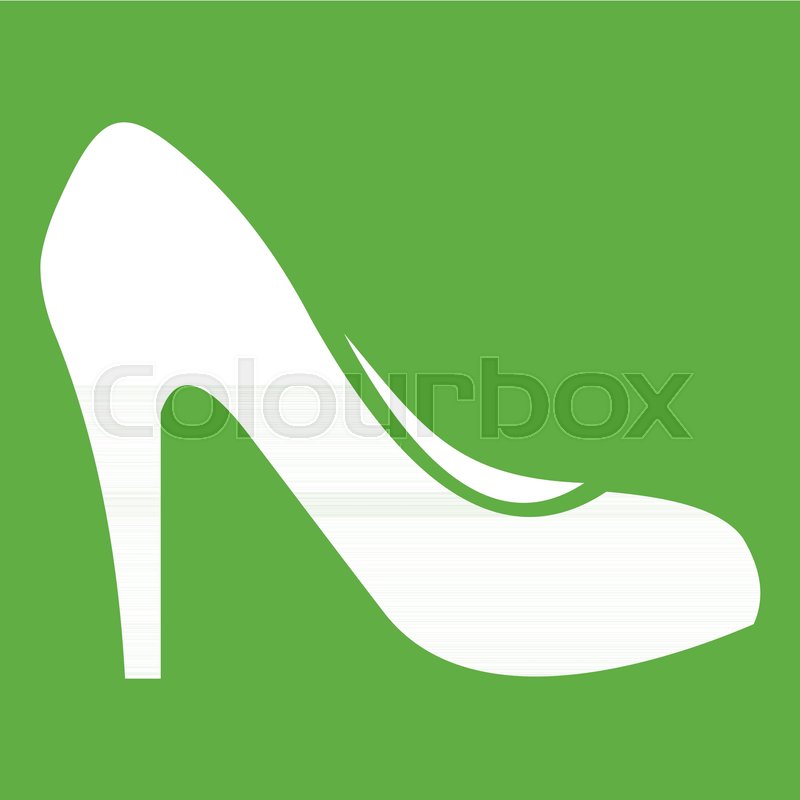 800x800 Women Shoe With Heels Icon White Stock Vector Colourbox