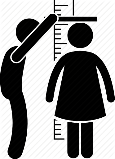 371x512 Body, Height, Measure, Measuring, Tall, Woman Icon