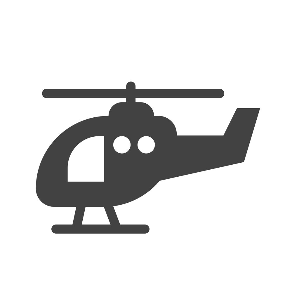 1024x1024 Helicopter Glyph Icon