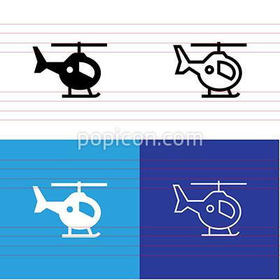 400x400 Helicopter Icon Set