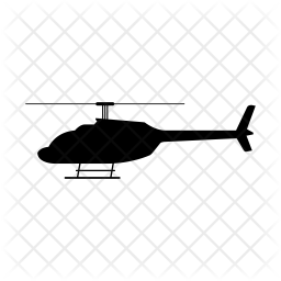 256x256 Helicopter Icon Of Glyph Style