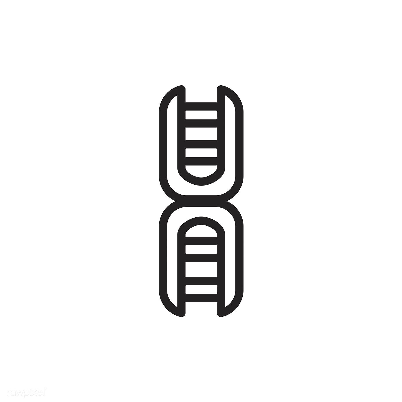 1400x1400 Dna Helix Icon Vector Free Image