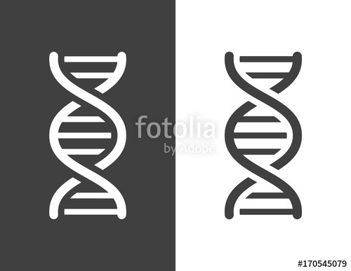 500x387 Vector Dark Grey Dna Helix Icon Stock Image And Royalty Free
