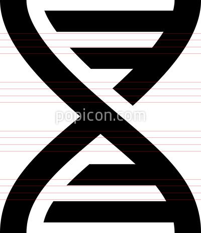 400x463 Dna Helix Vector Icon