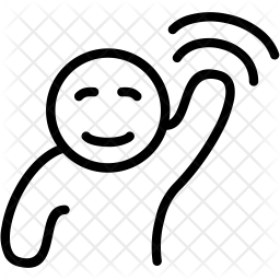 256x256 Hello Icon Of Line Style