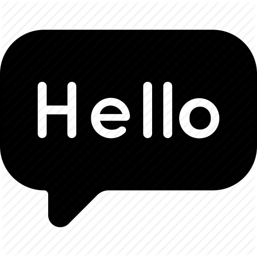 512x512 Chat, Greeting, Hello, Message Icon