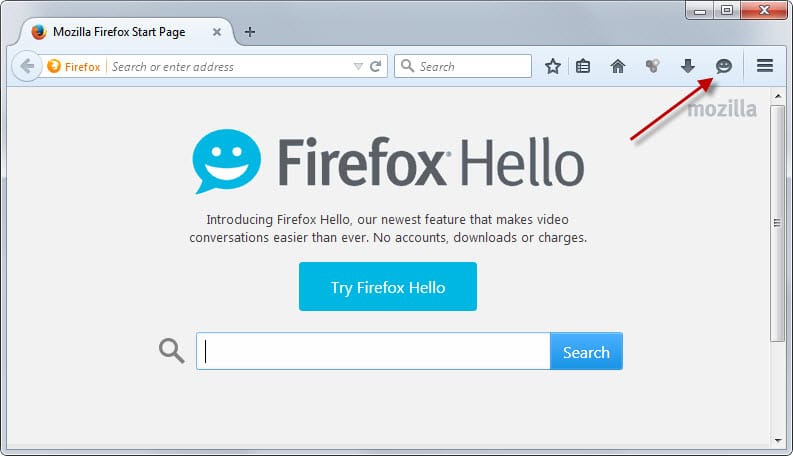 793x456 Firefox Hello Icon Added To Toolbar Again After Firefox Upgrade