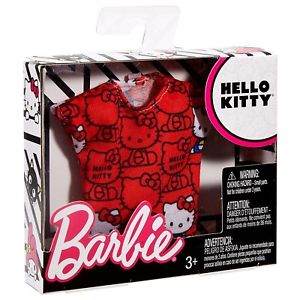 300x300 New! Barbie Hello Kitty Fashion Pack Seperates Top Red Icon