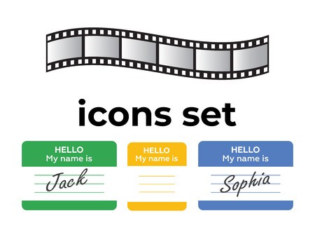 Hello My Name Is Name Tag Set Vector Business Card Set 450x321 Hello My Name Is Name Tag Set Vector Business Card Set