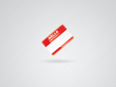 Icon Hello My Name Is 400x300 Icon Hello My Name Is