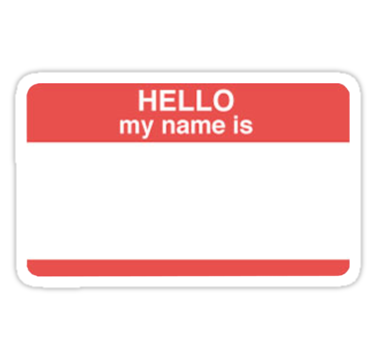 Hello My Name Is Icon at Vectorified.com | Collection of Hello My Name ...