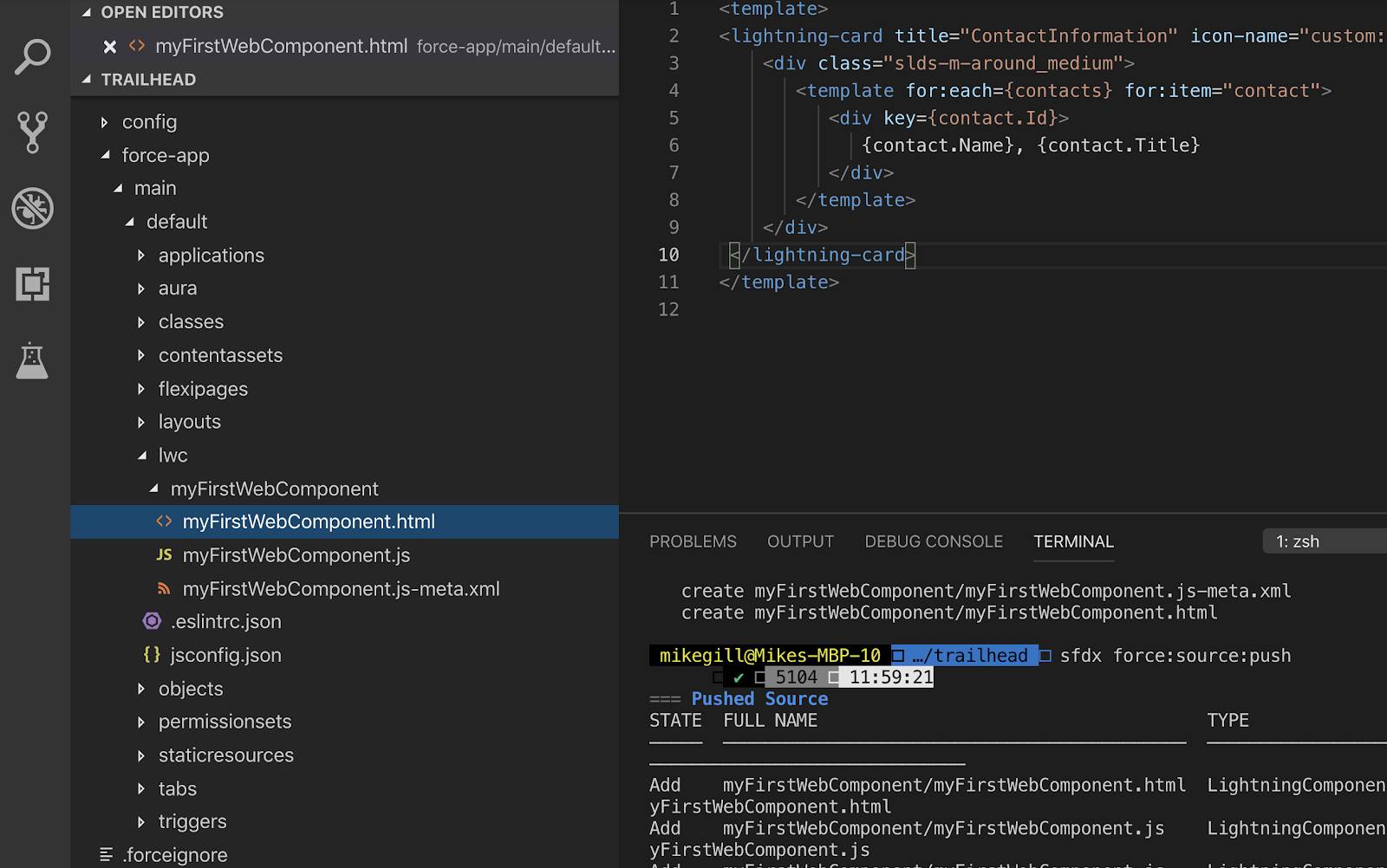 1600x1002 Create A Hello World Lightning Web Component Unit Salesforce