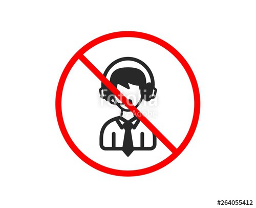 500x405 No Or Stop Shipping Support Icon Delivery Manager Sign