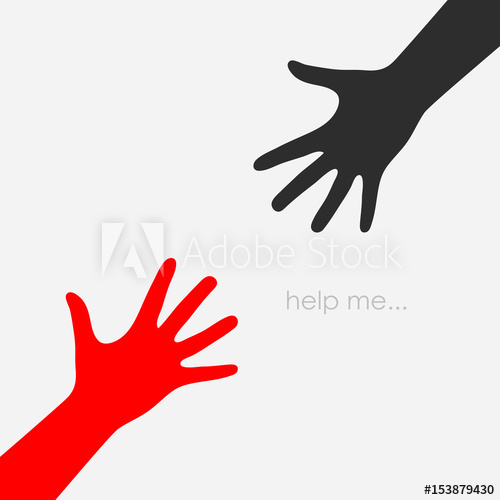 500x500 Helping Hand Vector Icon