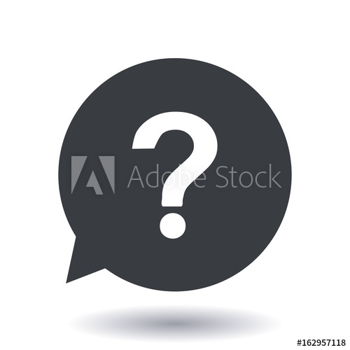 500x500 Question Mark Sign Icon Help Symbol Faq Sign Flat Design Style