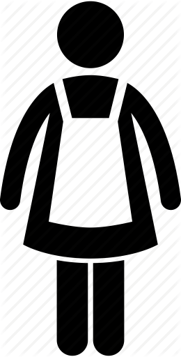 260x512 Female, Helper, Lady, Maid, Nanny, Woman, Worker Icon