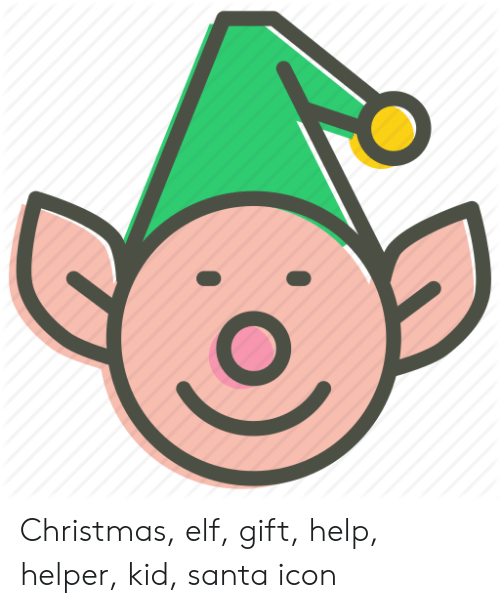 500x608 Christmas Elf Gift Help Helper Kid Santa Icon Christmas Meme