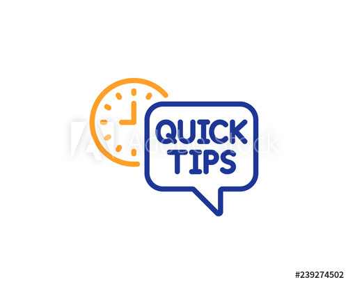 500x405 Quick Tips Line Icon Helpful Tricks Sign Tutorials Symbol