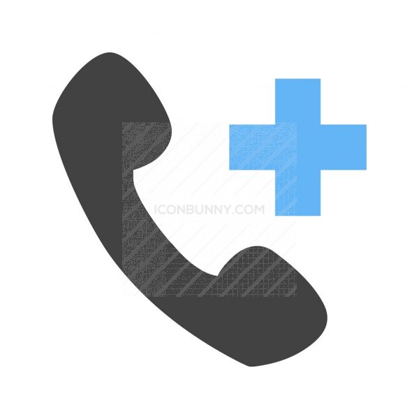600x600 Helpline Blue Black Icon
