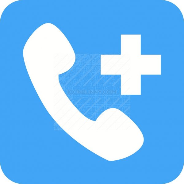600x600 Helpline Flat Round Corner Icon