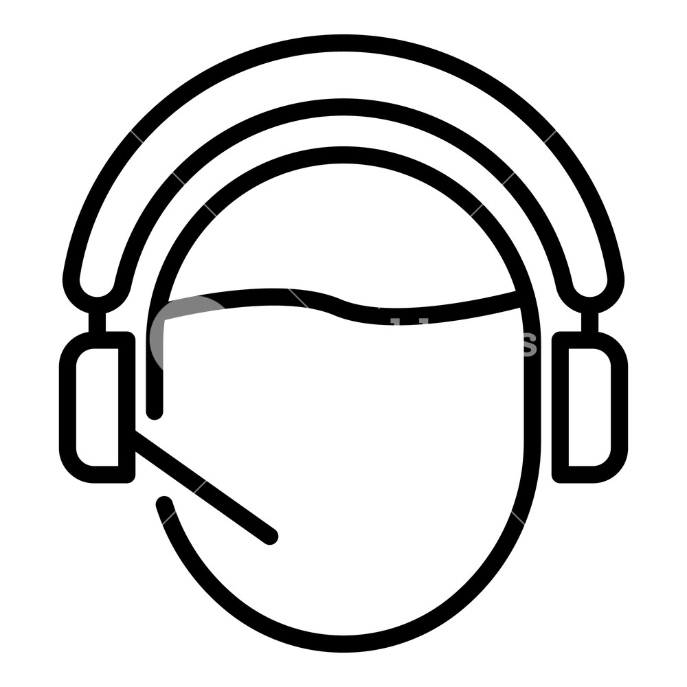 1000x1000 Call Center Helpline Icon Outline Call Center Helpline Vector